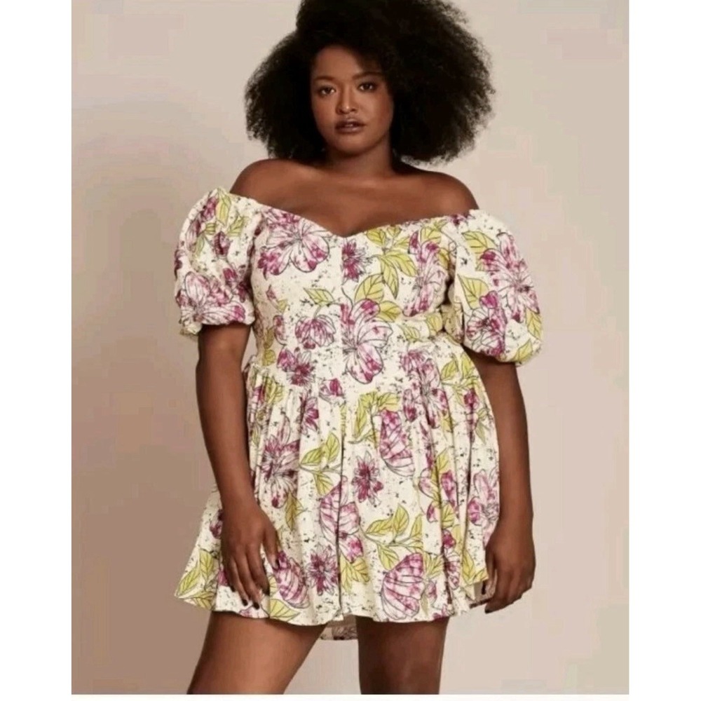 Women's Plus Size Dress 11 honore‎ Women's Drop Waist  Mini dress Sz 26